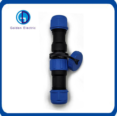 3P Blue Male And Female Plug IP68 5A Safety Operation With Low Frequency