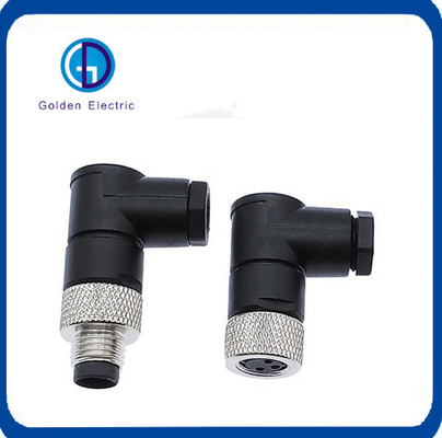3pin Electric Waterproof M8 Sensor Connector Screw Threaded Coupling