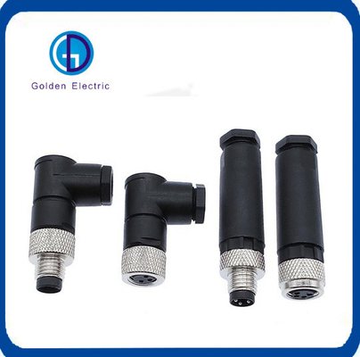 3pin Electric Waterproof M8 Sensor Connector Screw Threaded Coupling