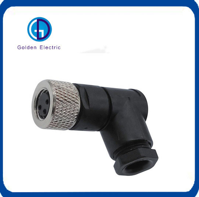 3pin Electric Waterproof M8 Sensor Connector Screw Threaded Coupling