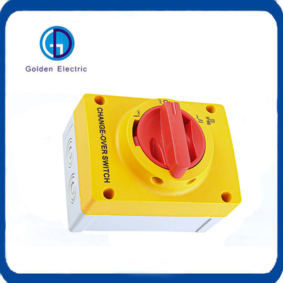 3p 4p 25A 40A 63A 220V-415V IP66 Waterproof AC Rotary Switch Enclosure for Changeover