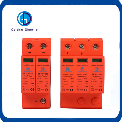 AC/DC System Solar Surge Protector Device for Pluggable Structure 1000V 2p 3p 20-40ka