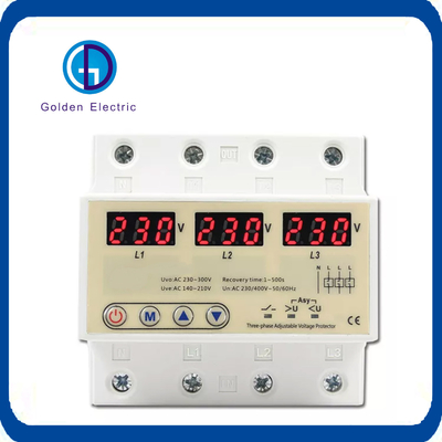 ROHS Certified 63A 230V Automatic Recovery Over and Under Voltage Protective Device