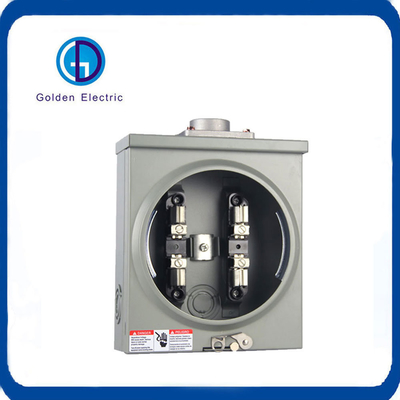 100A Aluminium Power Meter Enclosure IP55 Protection Square Meter Socket Box Enclosure