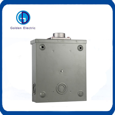 100A Aluminium Power Meter Enclosure IP55 Protection Square Meter Socket Box Enclosure