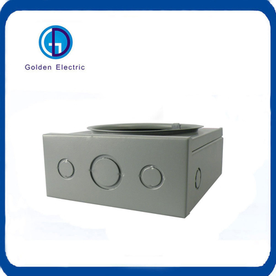 100A Aluminium Power Meter Enclosure IP55 Protection Square Meter Socket Box Enclosure