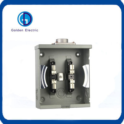 Single Phase Meter Base 100A Rated Voltage 600V Max Resistance Box with 4 Jaws Hub