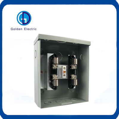 Single Phase Meter Base 100A Rated Voltage 600V Max Resistance Box with 4 Jaws Hub
