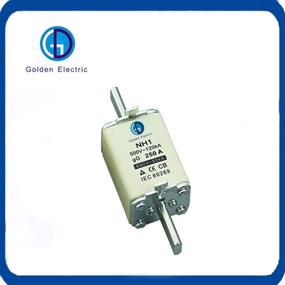 Gg HRC Ceramic Fuse Types Blade 500VAC 120ka 50A 63A 80A 200A Knife Fuse Link and Base