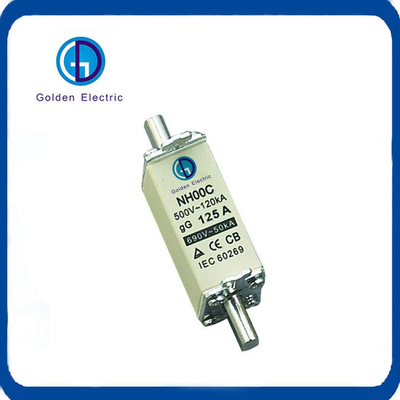 Gg HRC Ceramic Fuse Types Blade 500VAC 120ka 50A 63A 80A 200A Knife Fuse Link and Base
