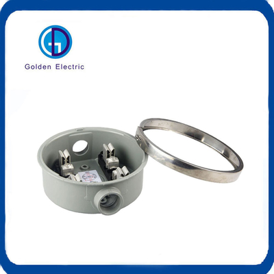IP54 Protection Level Round Single Phase 100A Meter Socket Box with Dual Aluminum 4jaw