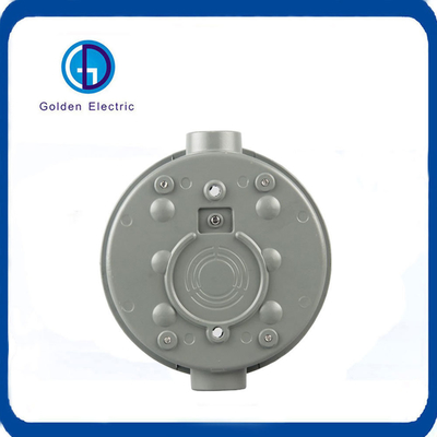 IP54 Protection Level Round Single Phase 100A Meter Socket Box with Dual Aluminum 4jaw