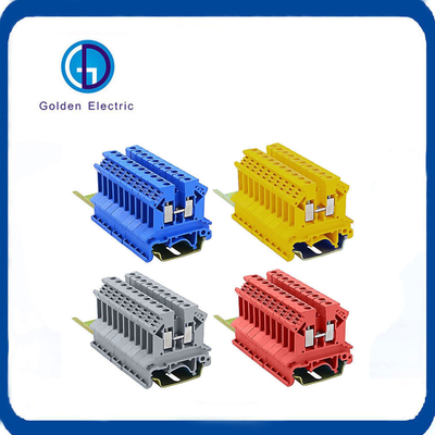 Nylon Plastic Electric Universal UK-2.5b 24-12AWG Screw Connection DIN Rail Terminal Blocks Connector