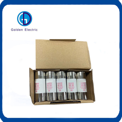 Ceramic Cylindrical Fuse Link AC 440V 22mm 20A Safety Operation with IEC 60269-1