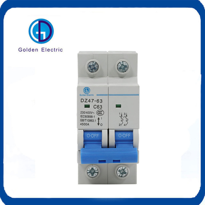 Low Voltage Circuit Breaker MCB Dz47 AC 230/400V 16A 20A 25A 32A 63A 1P/2P/3P/4P Miniature