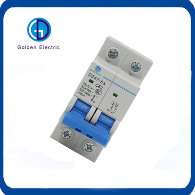 Low Voltage Circuit Breaker MCB Dz47 AC 230/400V 16A 20A 25A 32A 63A 1P/2P/3P/4P Miniature
