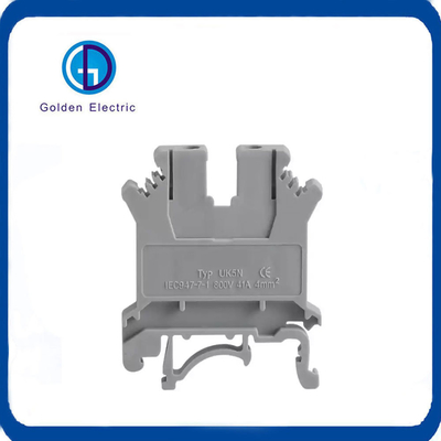 UK5n Screw DIN Rail Terminal Block Wiring Terminals for Distribution Box Customization