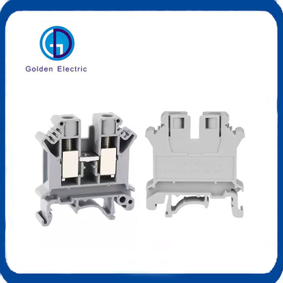 UK Series Cage Spring Terminal Block Brass Spring Wire Connector 800V Large Voltage