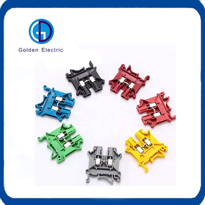 UK Series Cage Spring Terminal Block Brass Spring Wire Connector 800V Large Voltage