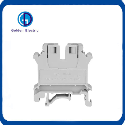 UK Series Cage Spring Terminal Block Brass Spring Wire Connector 800V Large Voltage