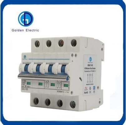 Solar PV DC Circuit Breaker 1000V 1p/2p/3p/4p MCB with 8kv Rated Impact Voltage Uimp