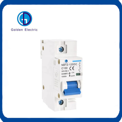 Safe To Use 100 Amp Breaker DC Mini Flame Retardant For Solar System