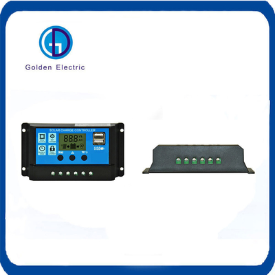 LCD Display Solar Charge Controller 30A/20A/10A 12V 24V Auto with Double USB PV Regulators Battery Chargers