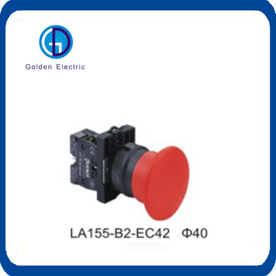 Outlet 16mm/19mm/22mm Emergency Stop Push Button Switch with CE and RoHS Certification