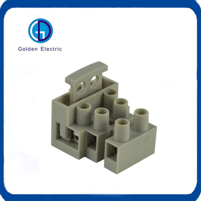 PCB Feed Through Terminal Block with Fuse 250V 10A 1-5 Pole Screw Terminal Connector