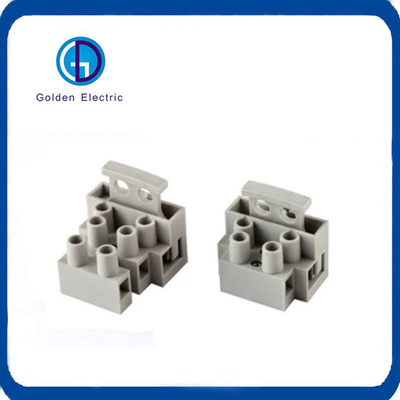 PCB Feed Through Terminal Block with Fuse 250V 10A 1-5 Pole Screw Terminal Connector
