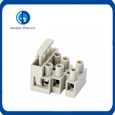 PCB Feed Through Terminal Block with Fuse 250V 10A 1-5 Pole Screw Terminal Connector