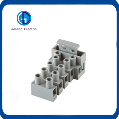 PCB Feed Through Terminal Block with Fuse 250V 10A 1-5 Pole Screw Terminal Connector