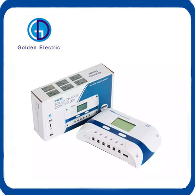 PWM Charging Mode 10A 20A 40A 50A 60A Solar Panel Charge Controller with 2 USB Ports