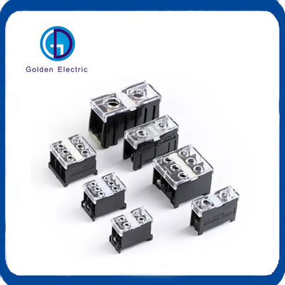 Series 3P 20A 30A 50A 600V Black Wire Connector Terminal Block for Customization