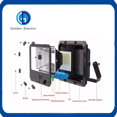 Solar IP66 250W 300W Garden Lighting Remote Control LED Spotlight Outdoor Flood Light Lamp