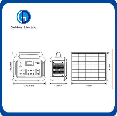 60W Long Lifespan Solar Lighting System Hight effciency With LED Bulb 15A