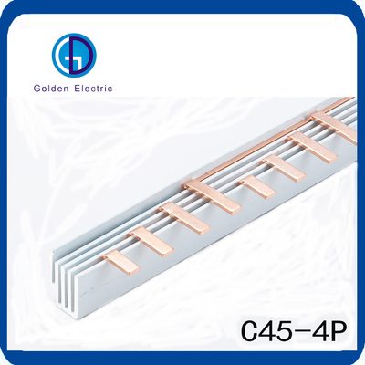 C45 1p 2p 3p 4p Electric Pin Type Copper MCB Busbar with 63A Capacity