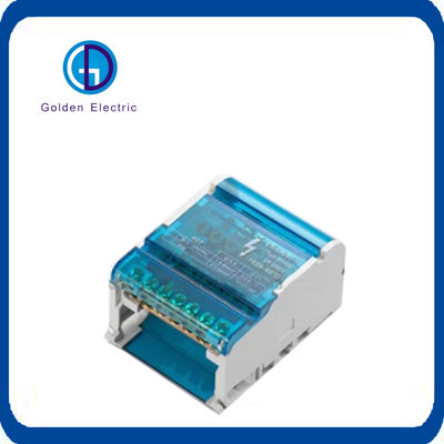 Brass Cable Connector Power Distribution Bus Bar Terminal Block Box DIN Rail Mounted Terminal