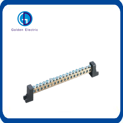 US 3/Piece 1 Meter Brass Terminal Block for Customized 4/6/8/10/12/14/16/18/24 Ways