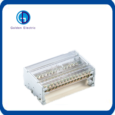 Brass PP Terminal Block Screw 125A Connection Box Wiring Distribution Block Junction Box