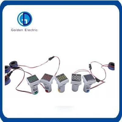 Bulb Type Induction Lamps 22mm Digital Ammeter LED Indicator Light with Different Color