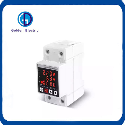 63A 230V DIN Rail Over/Under Voltage Current Protector with Kwh Energy Meter