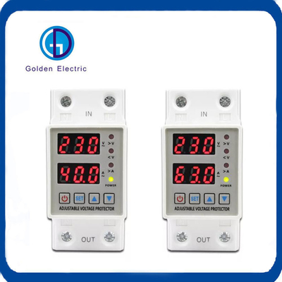 Dual Display AC Digital Under Voltage Protector 40A Current Protection Limiter