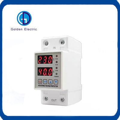 Dual Display AC Digital Under Voltage Protector 40A Current Protection Limiter