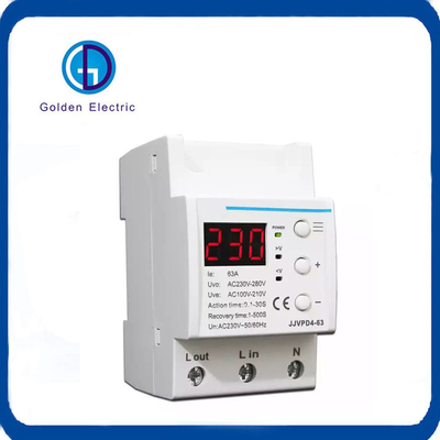 LED-display Digitaal spanningsbeschermer voor overbelastingsbeschermingsrelais 3p 63A 230V