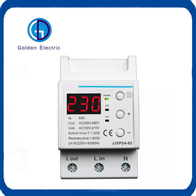 LED-display Digitaal spanningsbeschermer voor overbelastingsbeschermingsrelais 3p 63A 230V