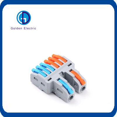 Mini Wire Electrical 2 In 6 Out Terminal Blocks Connector For Environmental Protection