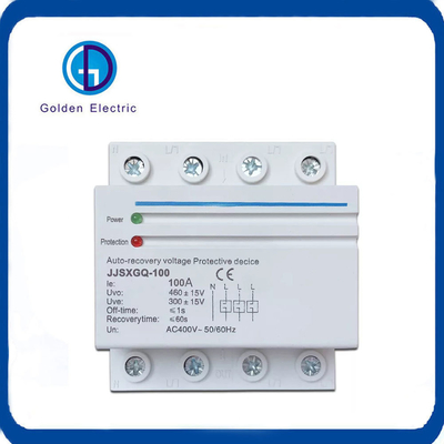 380V 60A DIN Rail Voltage Protective Device Auto Recovery with Three Phase