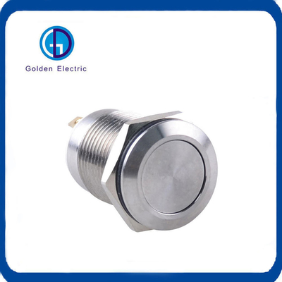 Small Size Metal Push Button Switch 12mm LED Waterproof Flat Round