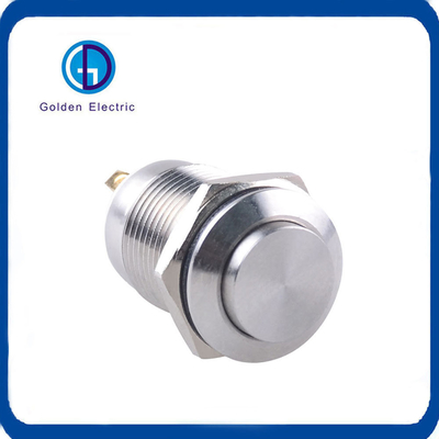 High Head 12mm 12V Metal Momentary Switch Illuminated with Single Pole